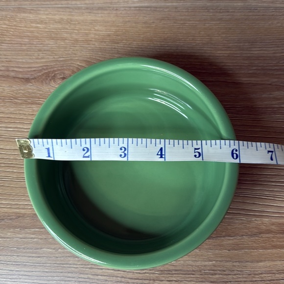 Longaberger Mulligan Dog Bowl in Green - Picture 5 of 5